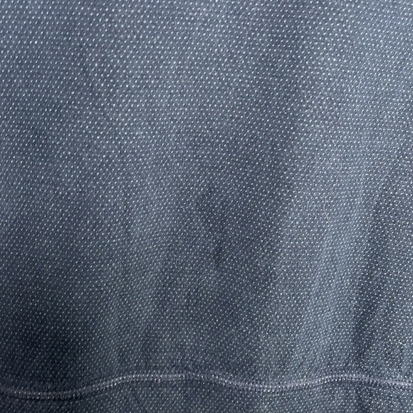 Patagonia Navy Dotted Funnel Neck Reversible Double Knit Pullover Size M BLEMISH - Picture 6 of 7